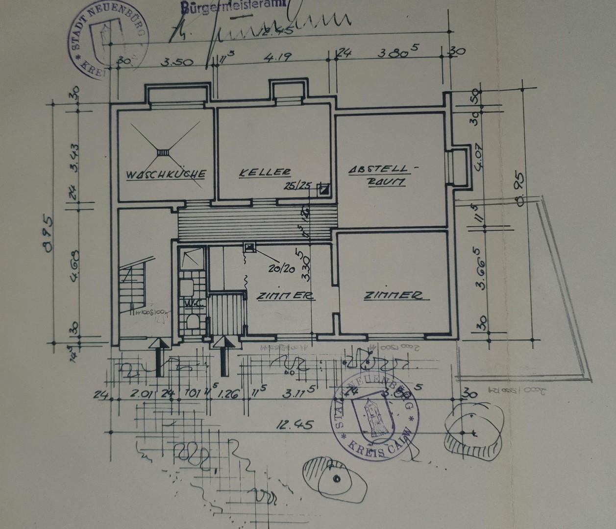 EG Grundriss 1963 