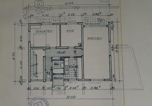 1OG Grundriss 1963
