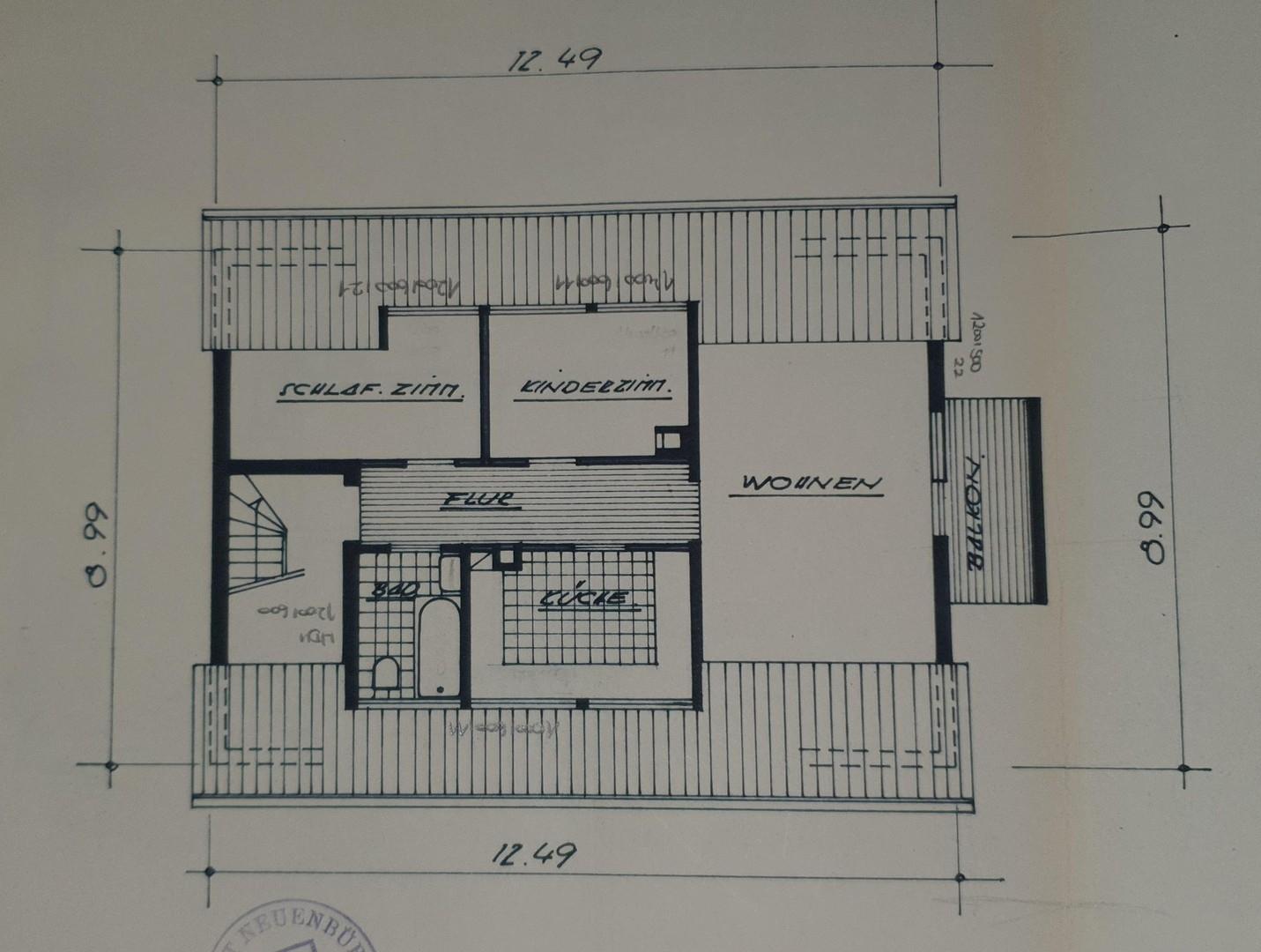 2OG Grundriss 1963