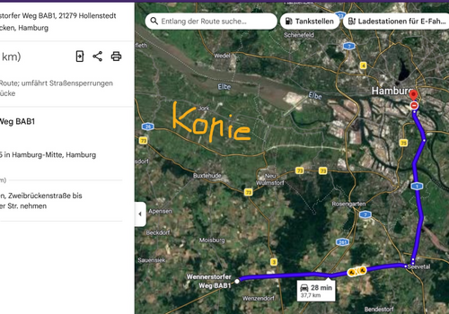 28 Min. bis Elbbrücken