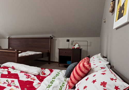 Platz für Kinder+Gäste oben