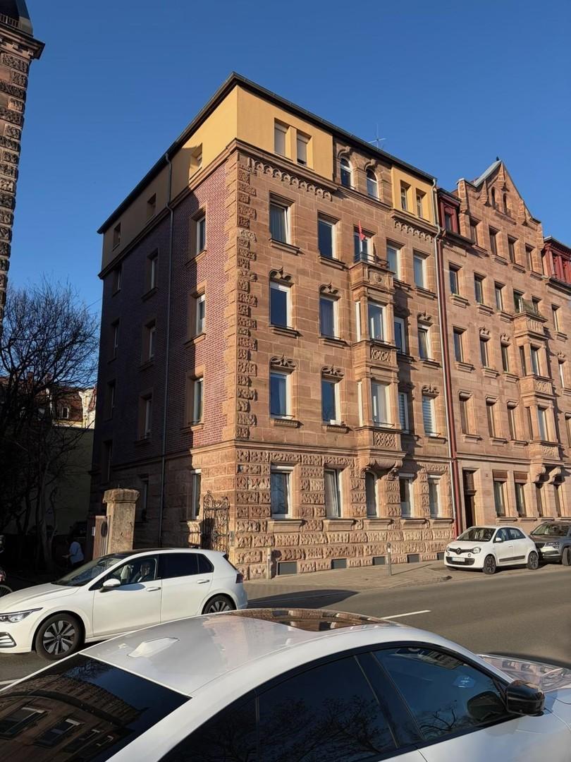 Blick auf Haus