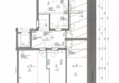 Grundriss mit Maßen