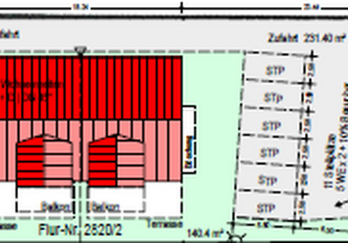 Erstellter Lageplan des MFH