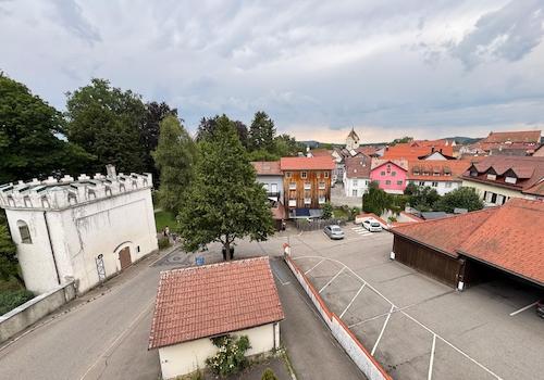 Blick vom Dachboden