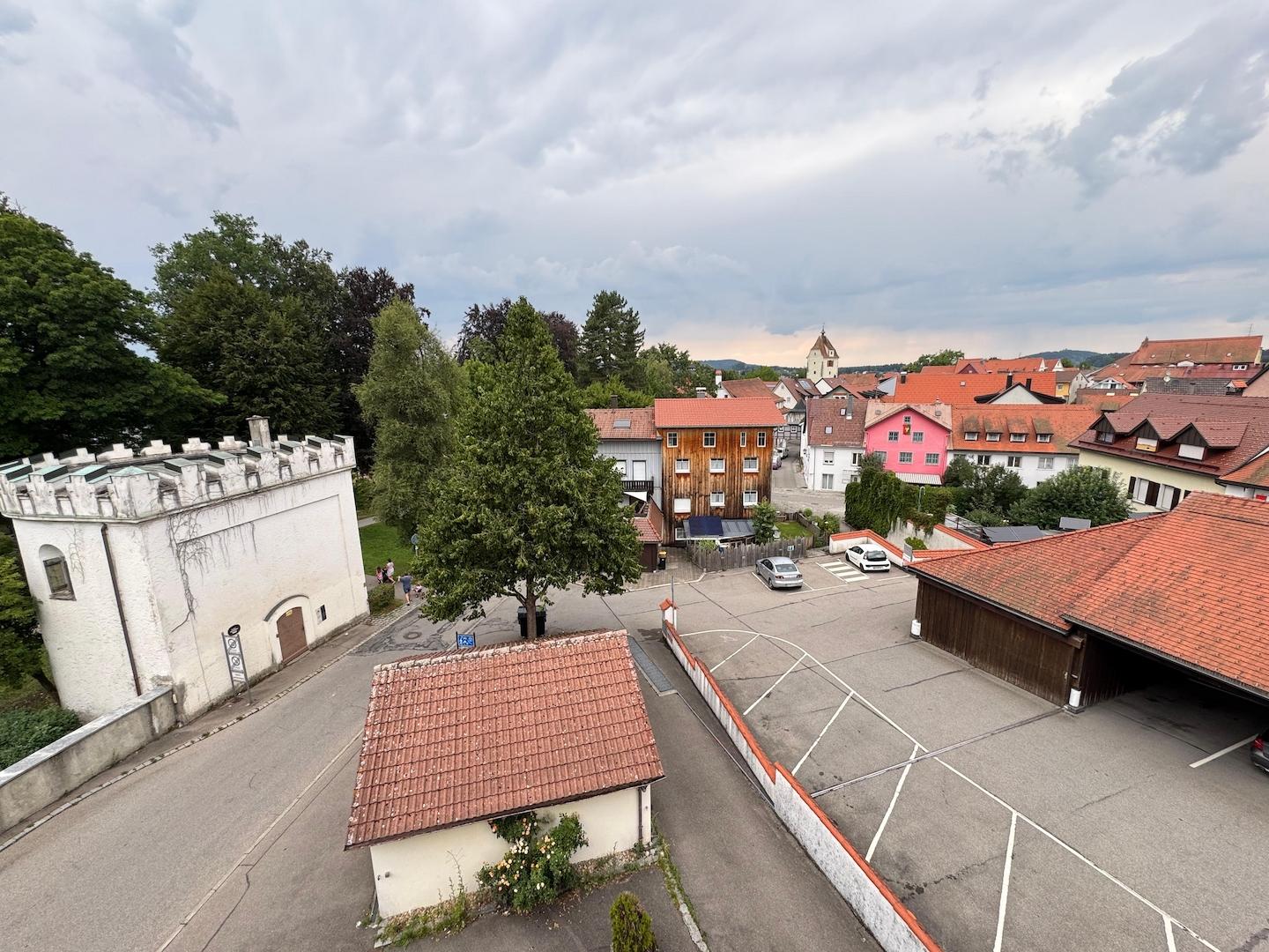 Blick vom Dachboden