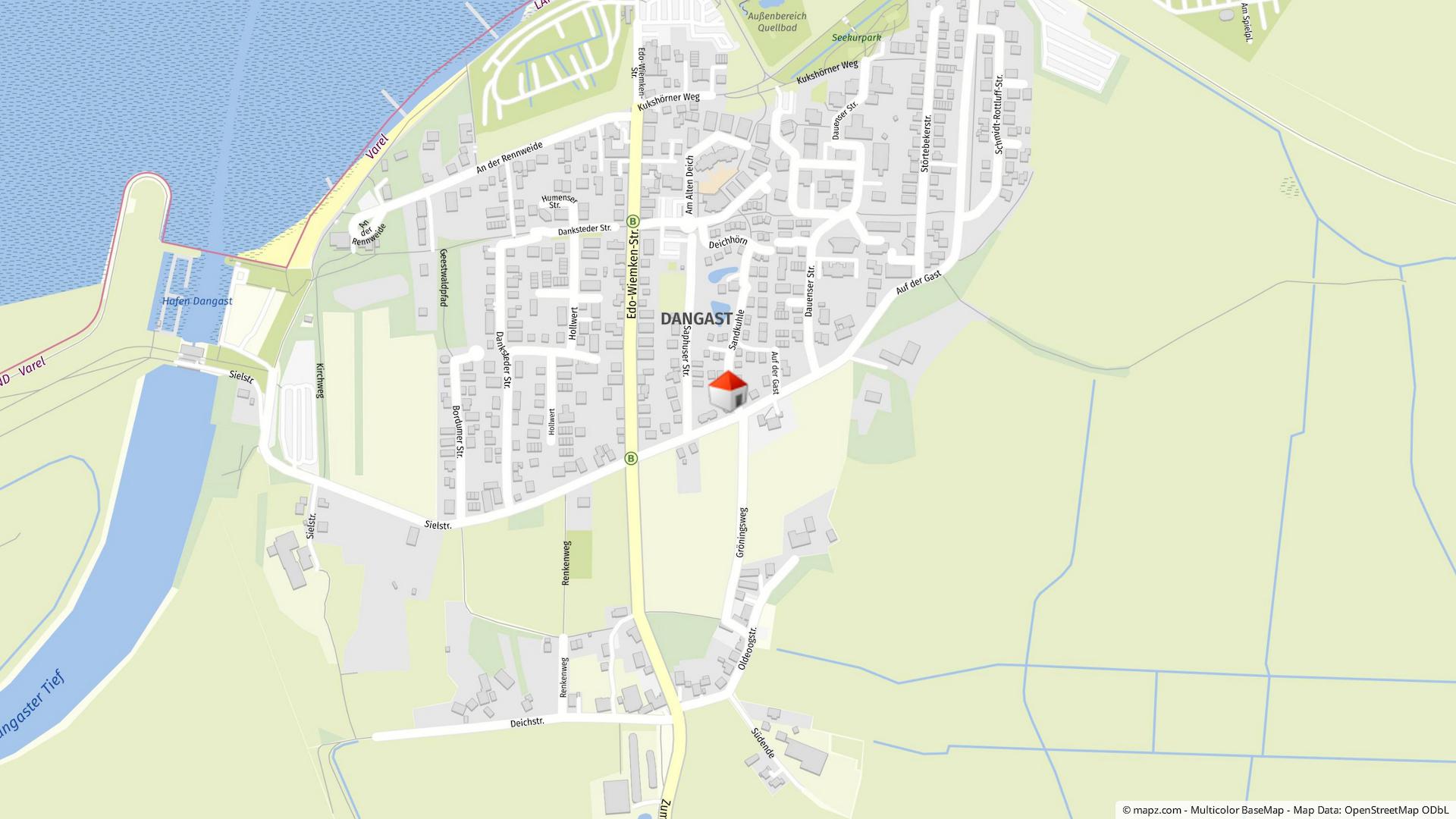 Geolyzer Kartenausschnitt