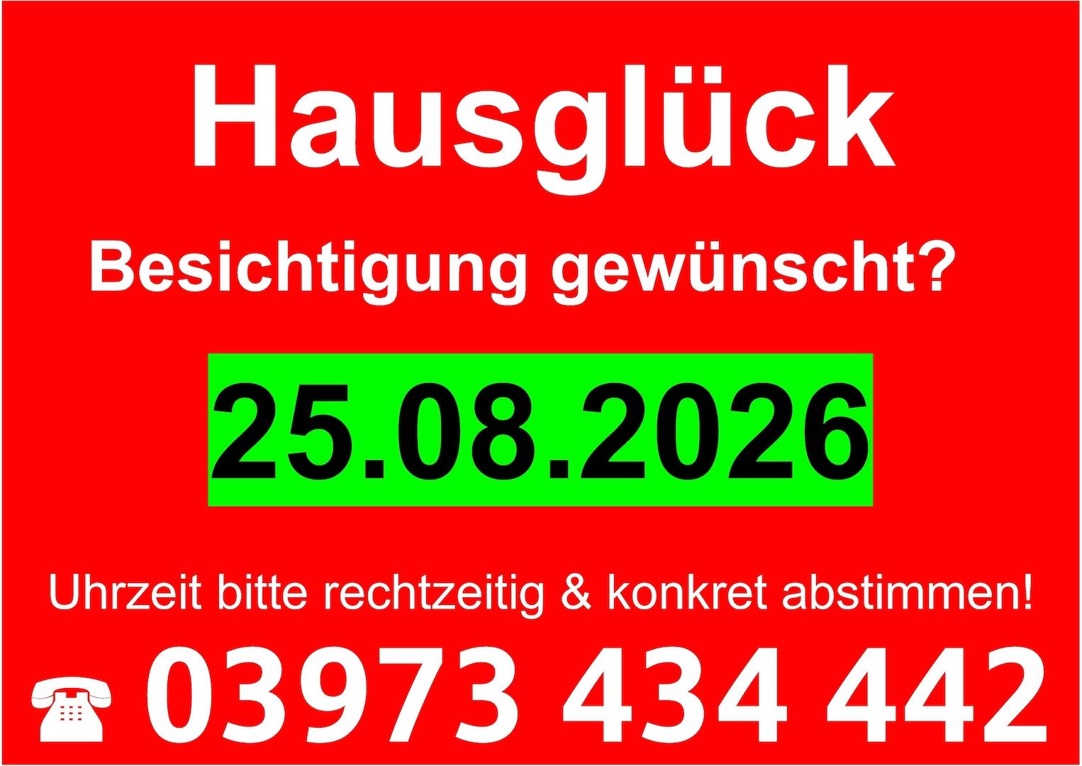 Besichtigung möglich