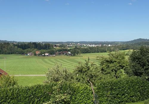 Blick vom Objekt