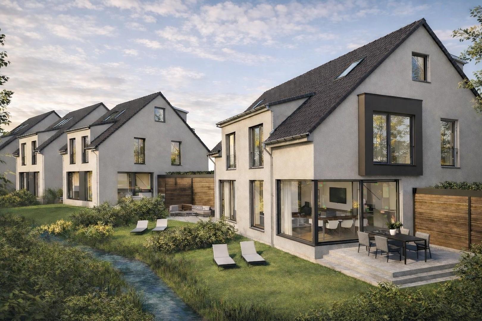 Visualisierung DHH mit Garten