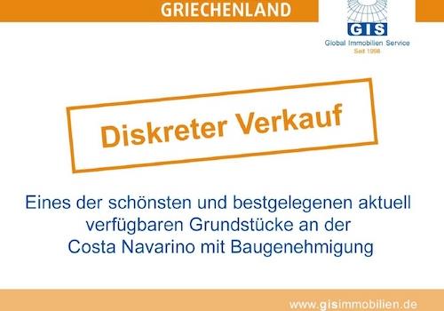 Diskreter Verkauf - Grundstück Costa Navarino