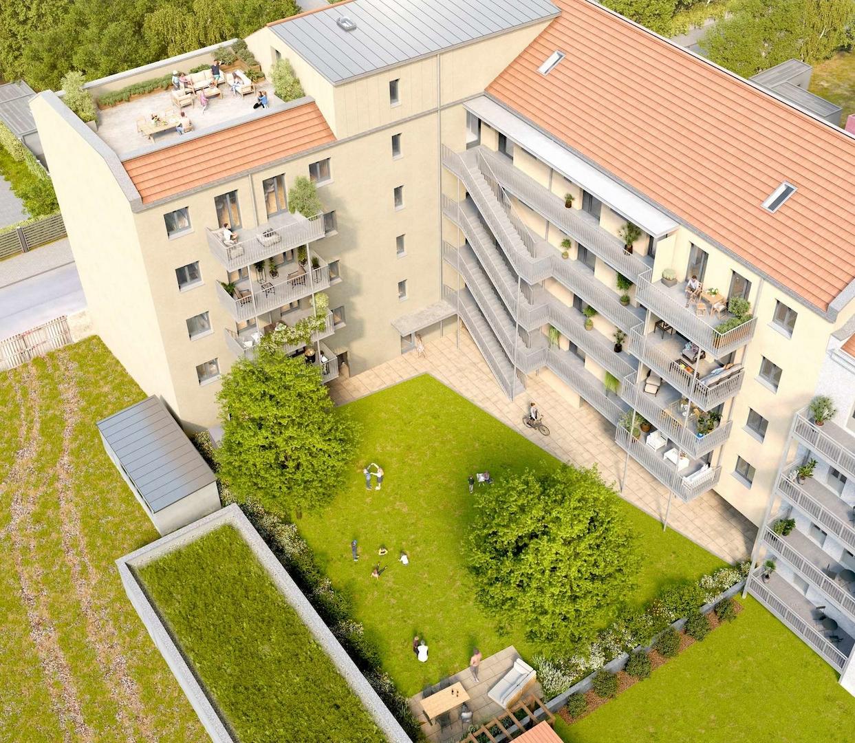 Vogelperspektive Innenhof 