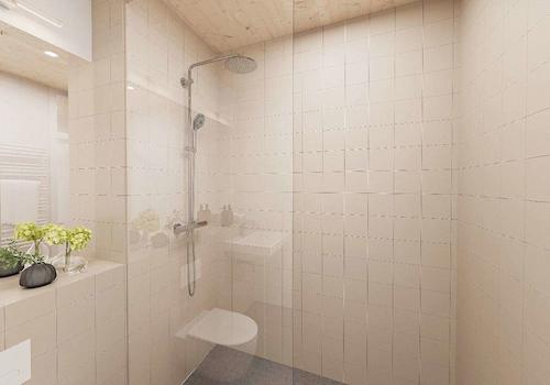 Badezimmer mit Dusche