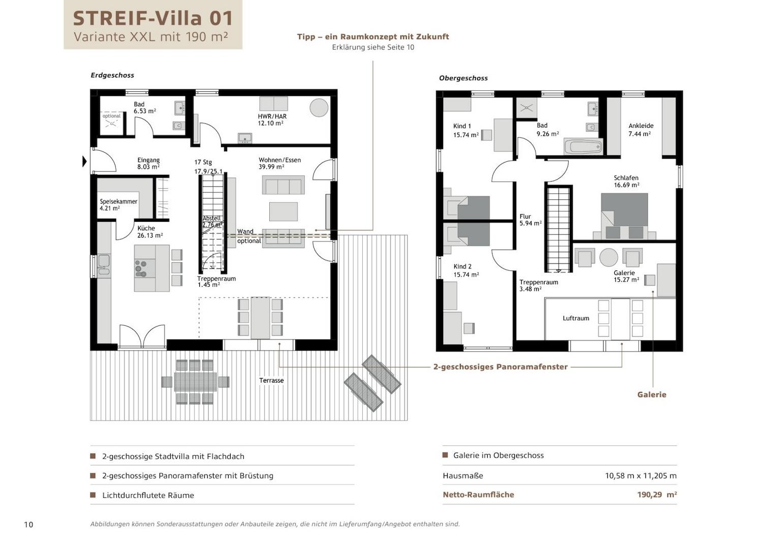 Grundrissvorschlag 190 m²