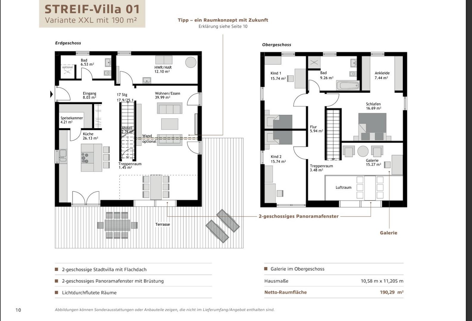 Gestaltungsvorschlag 170 m²