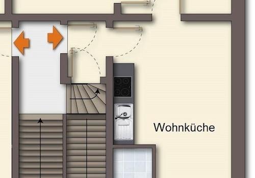 Grundriss WE 3 & WE 5 = 50qm