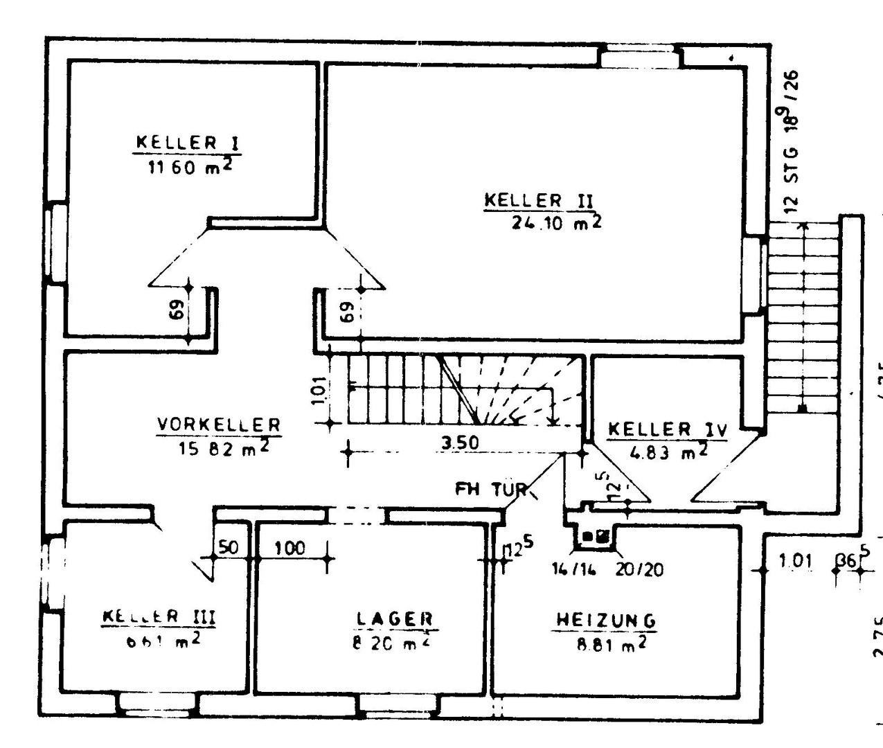 Grundriss Keller