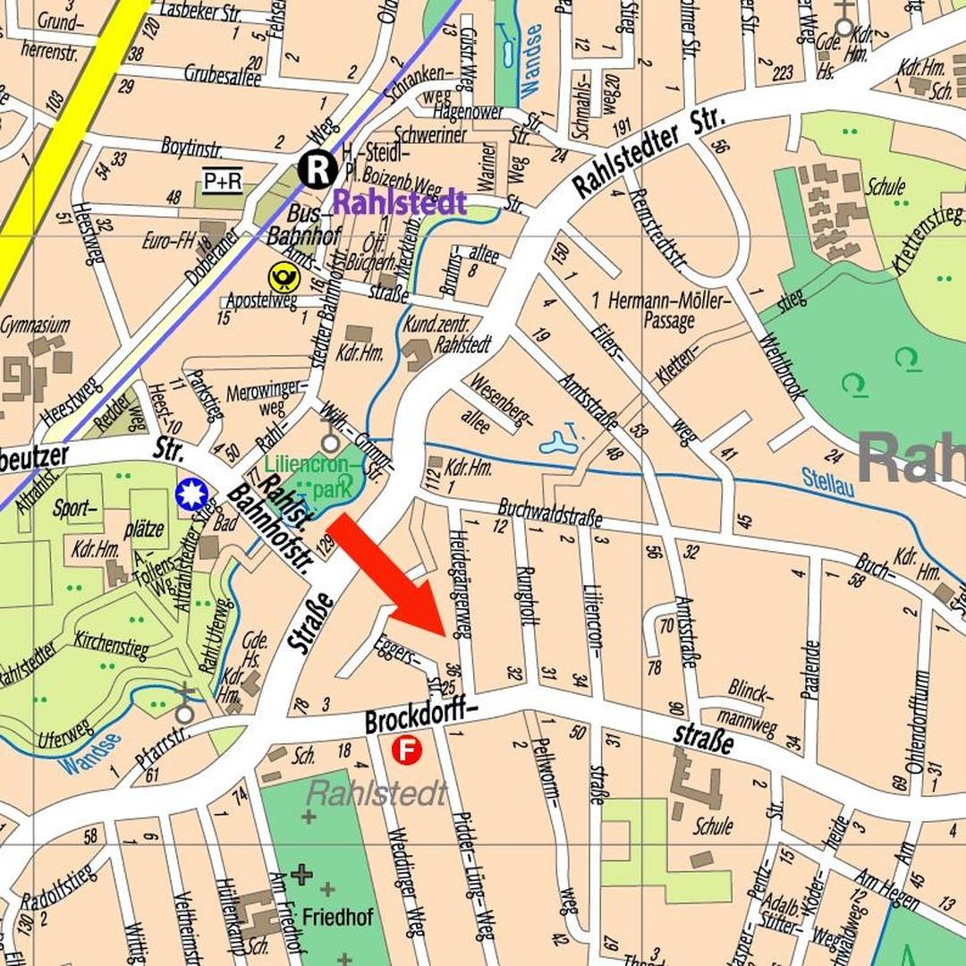 Ausschnitt Lageplan