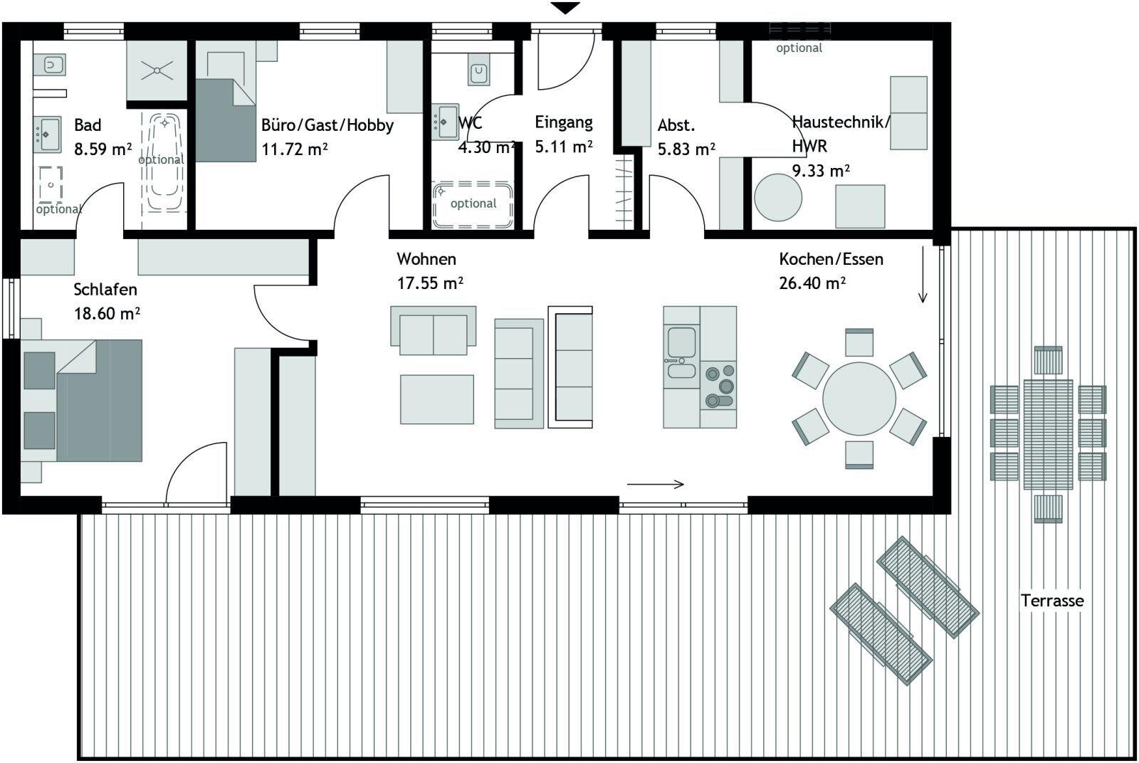 beispielhafter Grundriss