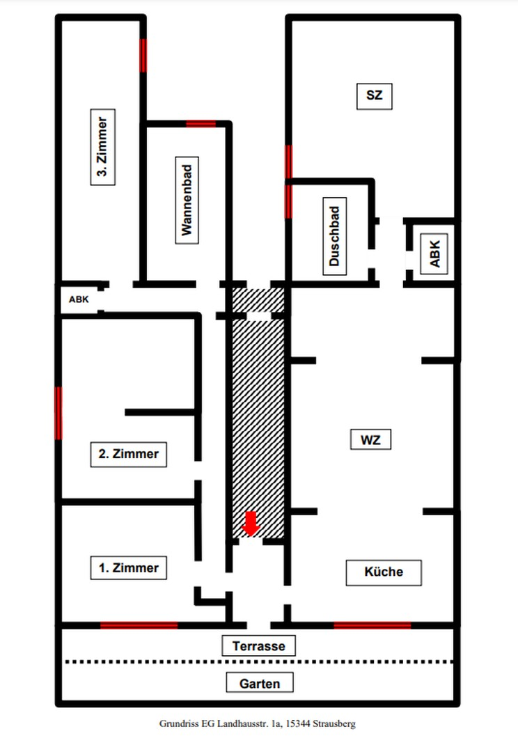 Grundriss Wohnung