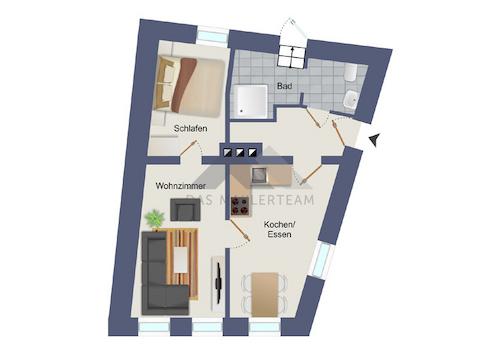 1. OG: Wohnung
