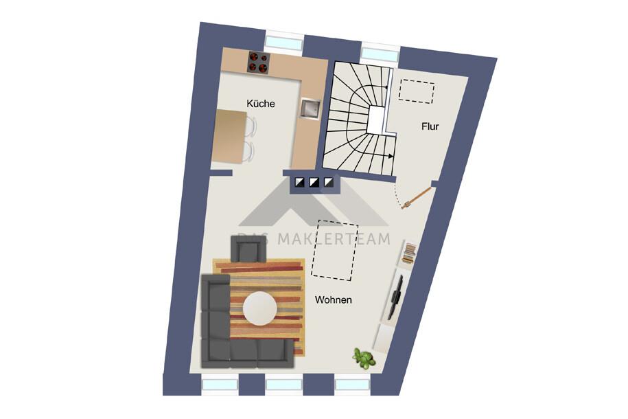 3. OG: Wohnung "oben"