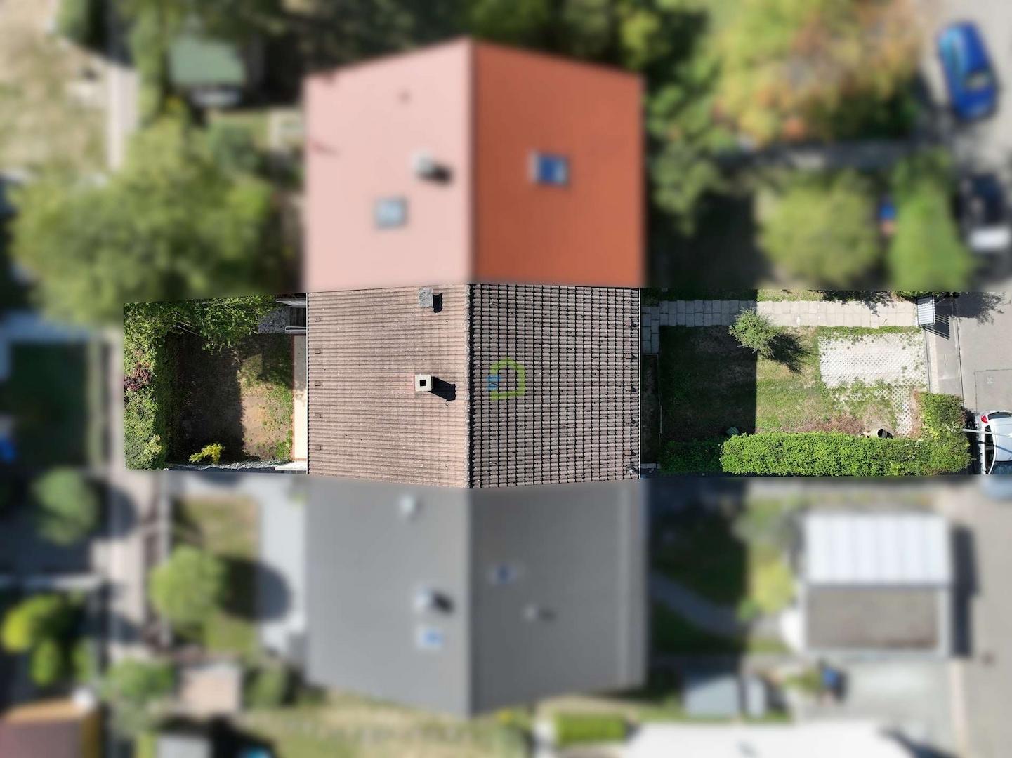 von oben