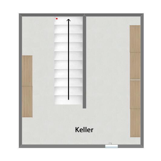 Grundriss Kellergeschoss (nicht maßstabsgetreu)
