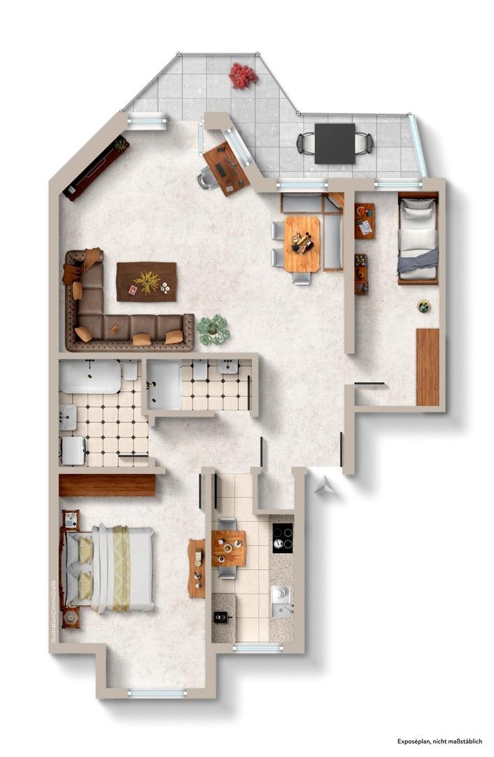 Grundriss Wohnung