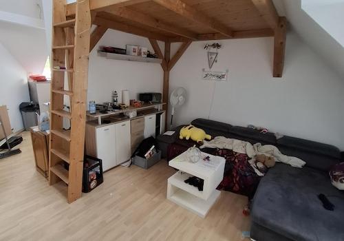 Wohnbereich mit Hochbett