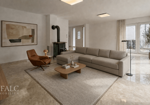 Wohnzimmer (KI-Staging)