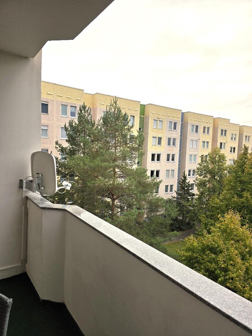 Blick vom Balkon