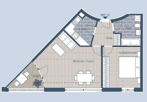 Grundriss WE 12