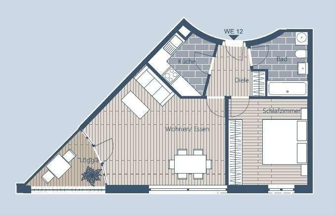 Grundriss WE 12