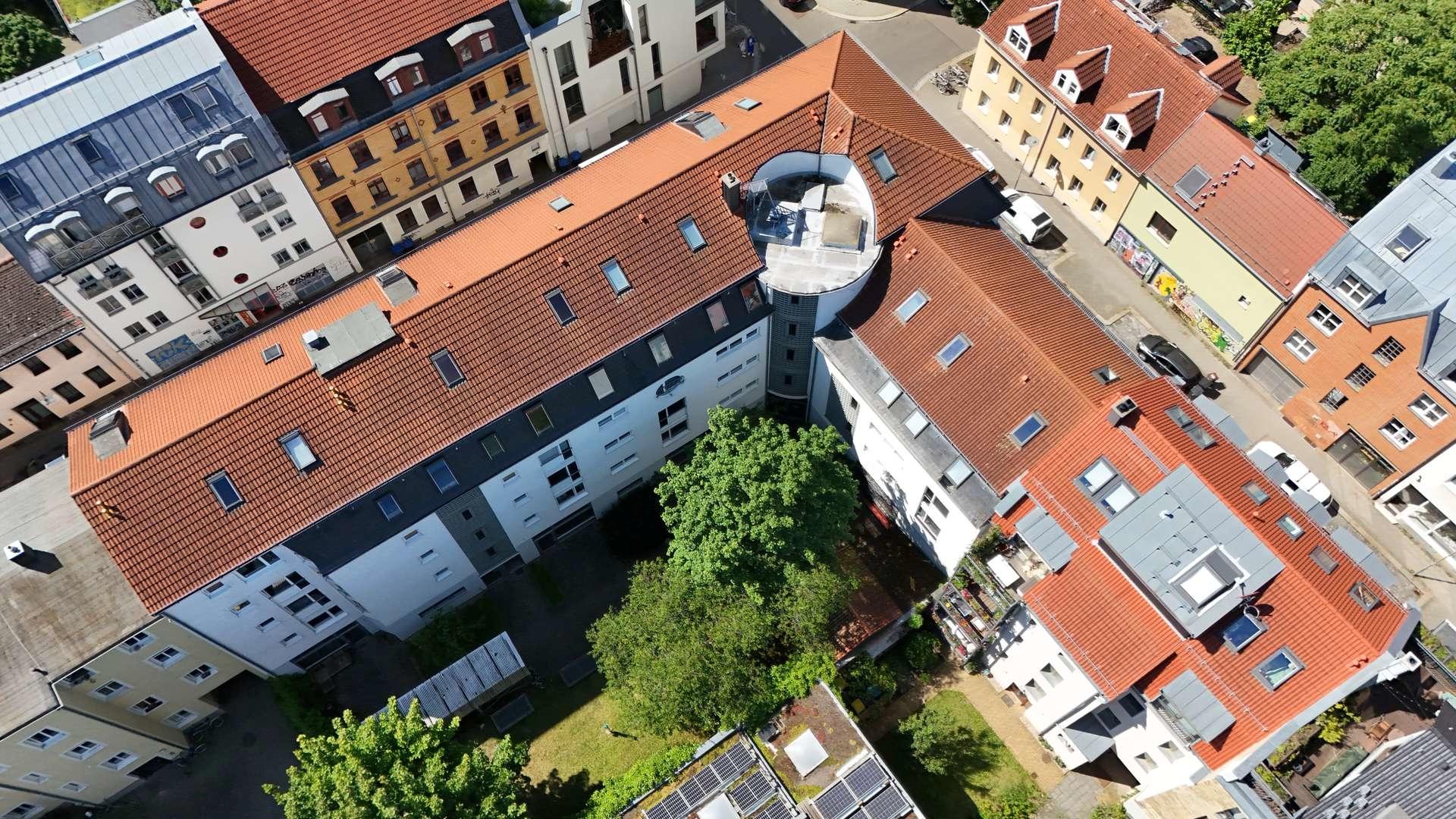 Hofansicht Vogelperspektive