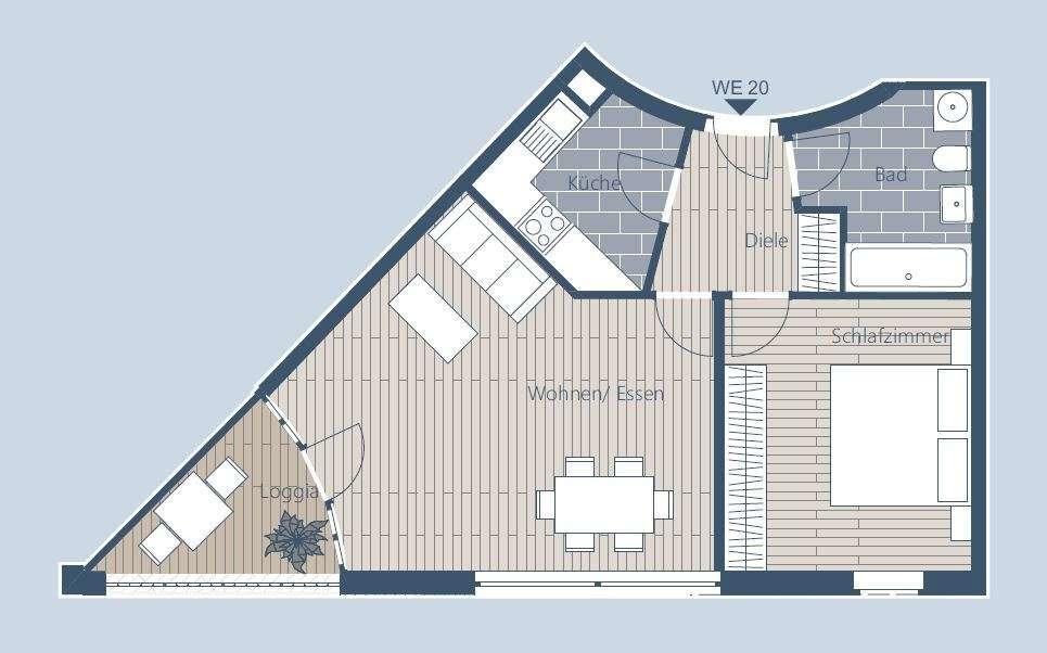 Grundriss WE 20