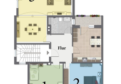 Grundriss der WG 