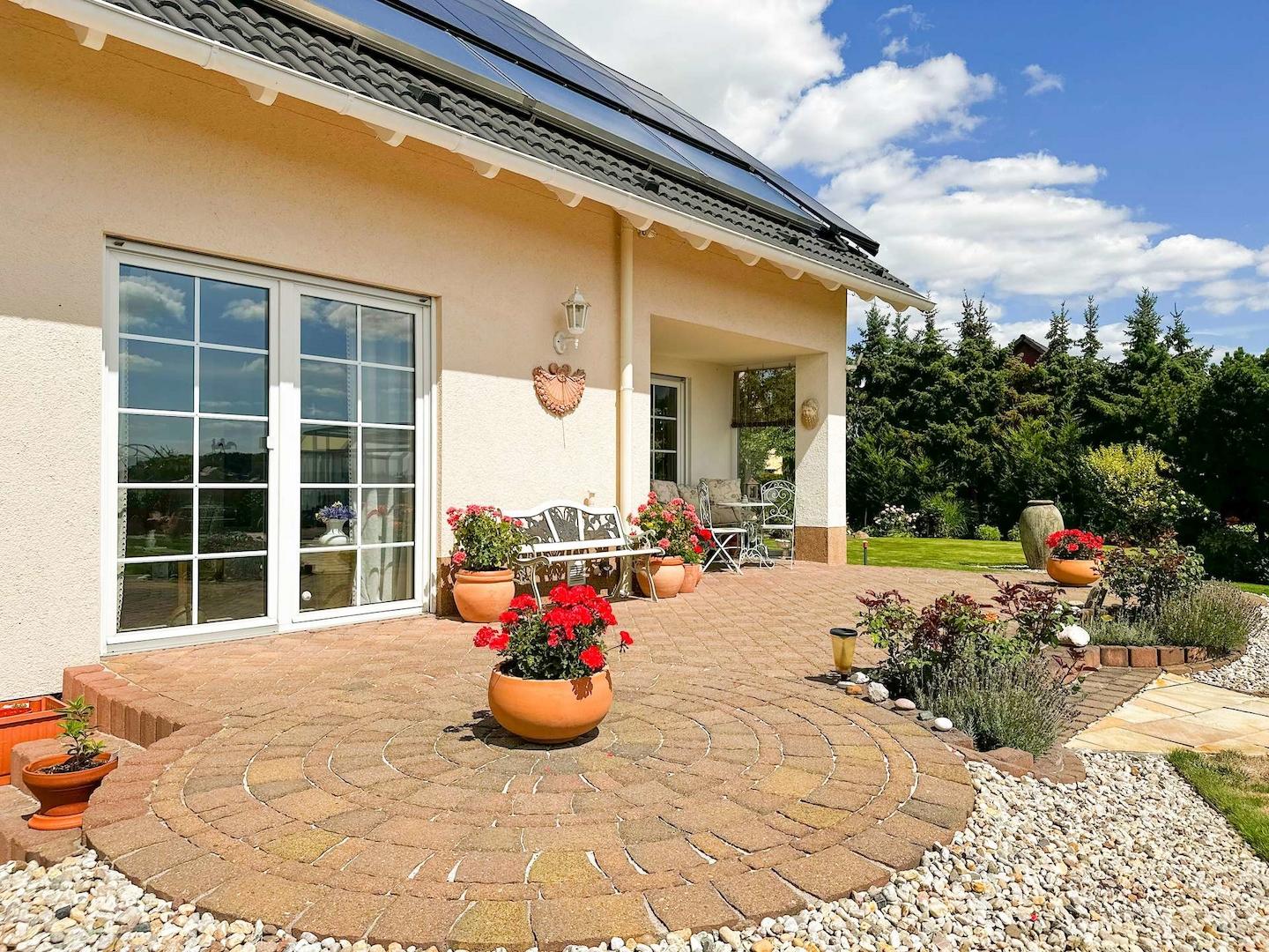 Terrasse in Süd-Ausrichtung