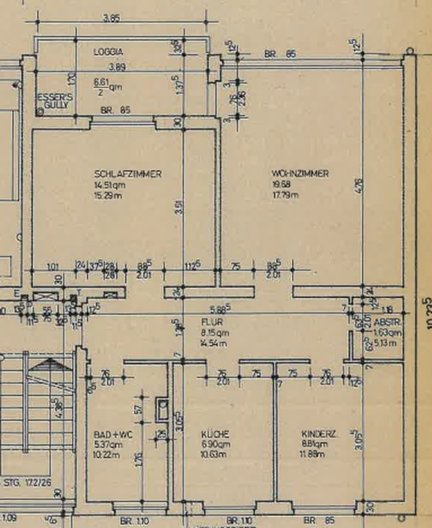 Grundriss, 68,35 qm