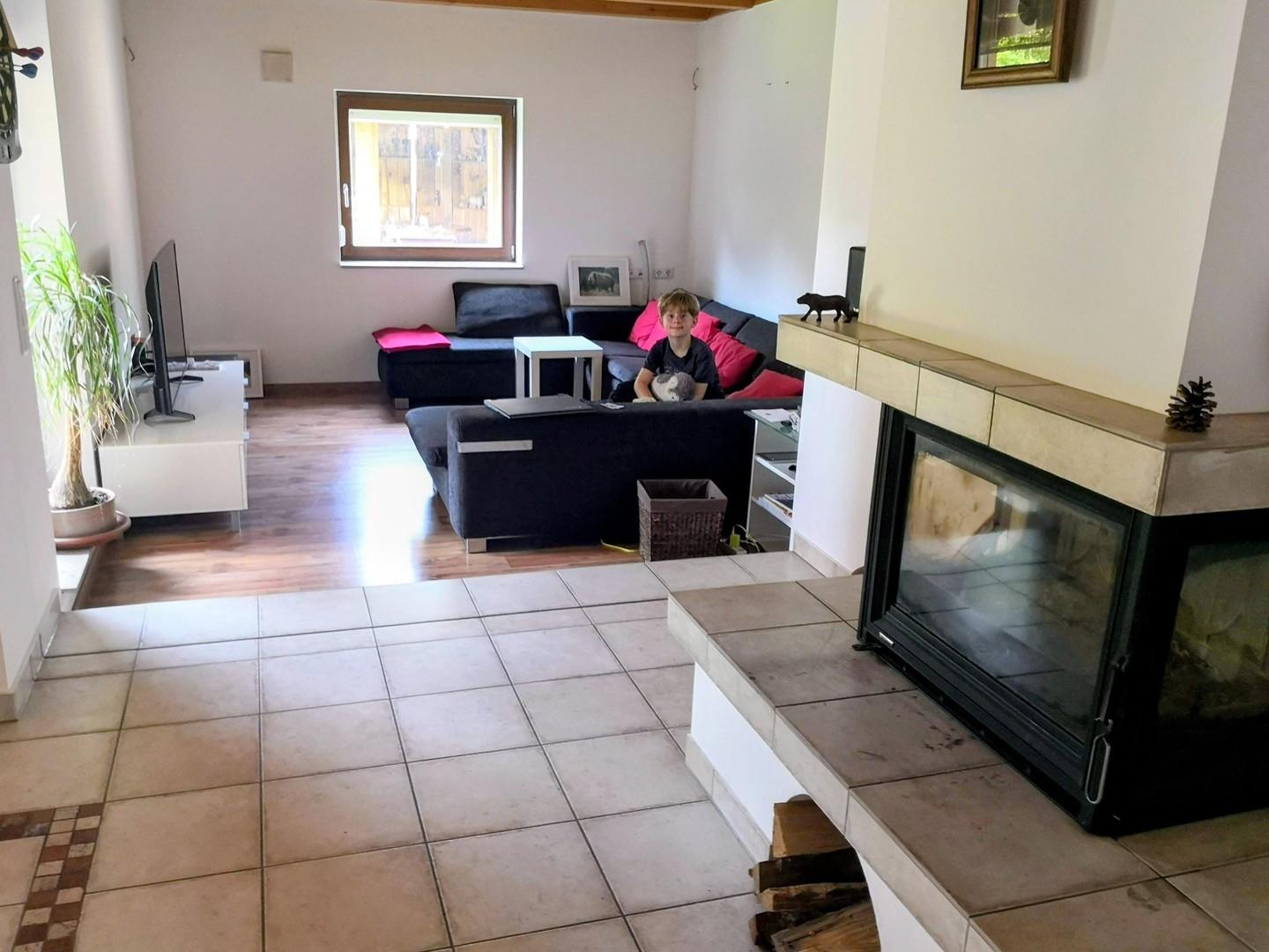 Wohnzimmer-Kamin