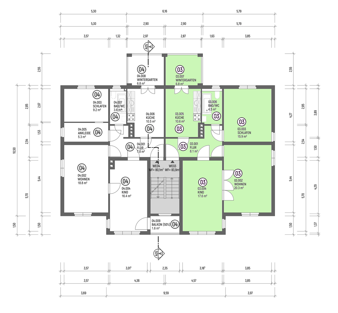 Grundriss WE03