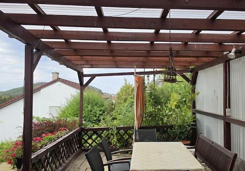 Ausblick Pergola