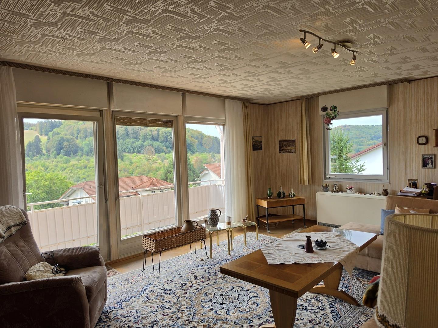 Wohnzimmer mit Ausblick