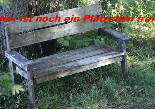 Bank + Platz frei!