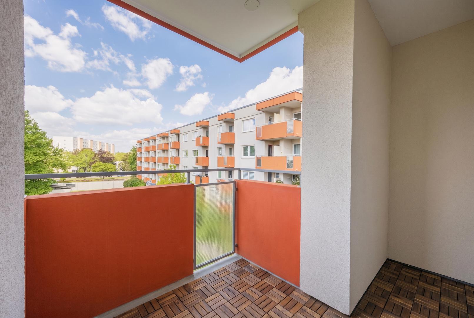 Balkon in Westausrichtung