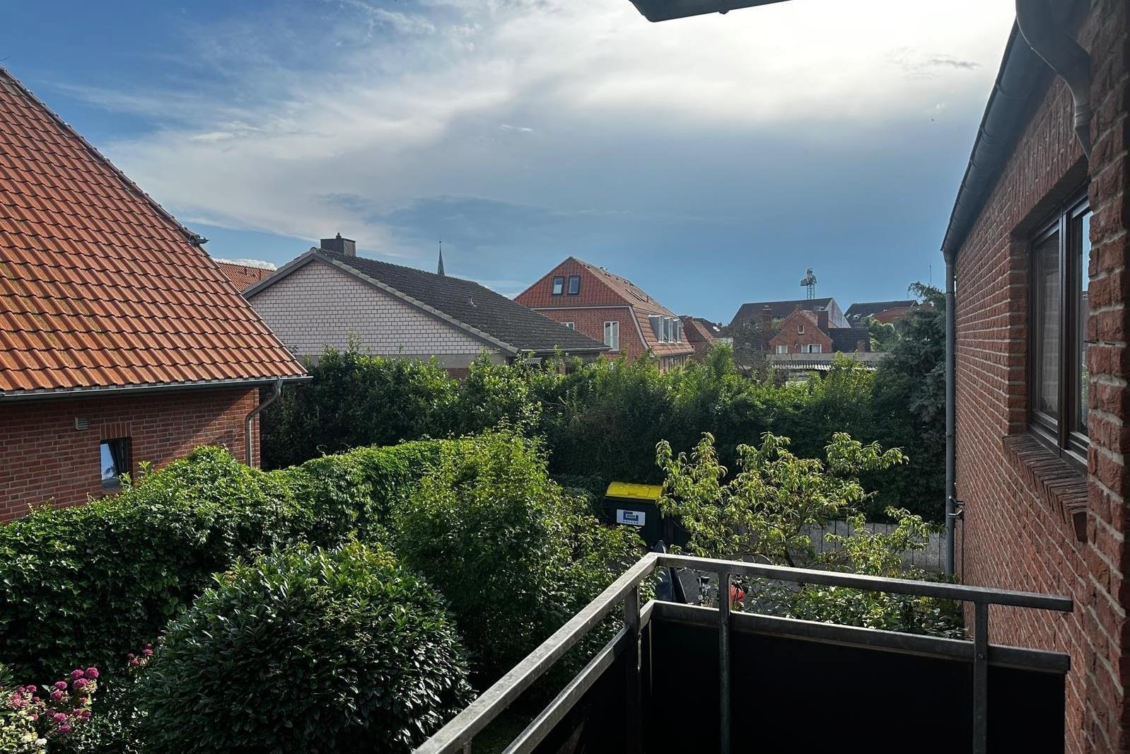 Blick vom Balkon