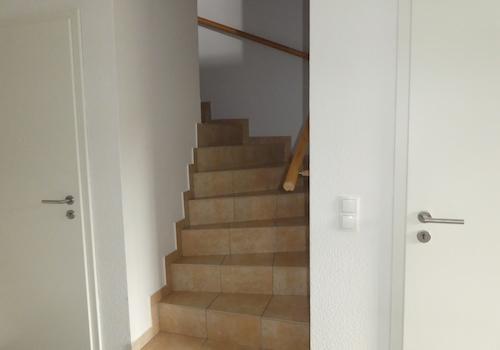 Treppe zum Dachgeschoss
