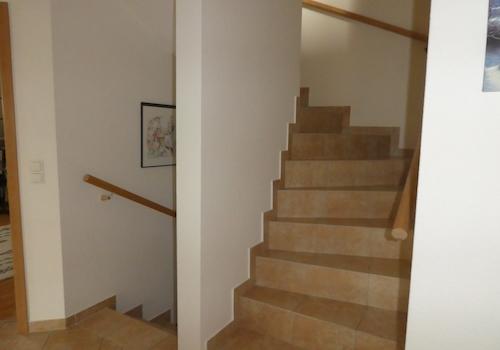 Treppe zum Spitzboden