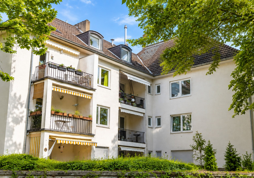Rückansicht Gebäude