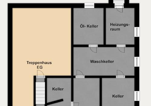 Grundriss Farbig - KG